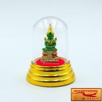 ราคา พระเครื่อง พระตั้งบูชา พระพุทธรูป พระแก้วมรกตครอบแก้ว พระคู่บ้านคู่เมืองของประเทศไทย องค์พระสีเขียว ครอบแก้ว ขนาด 5 50x4 00 cm (15771757039)