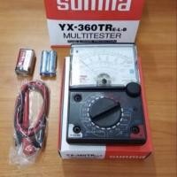 ราคา มิเตอร์วัดไฟ แบบเข็ม รุ่น sunma sanwai Multimeter YX 360TR แถมถ่าน 9V 1 ก้อน (24439405996)