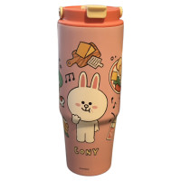 ราคา แก้วน้ำสูญญากาศ เก็บความเย็น มีตำหนิ สีไม่สม่ำเสมอ สแตนเลส Line Friends ลิขสิทธิ์แท้100 ความจุ 850 ml มี 3 ลาย Brown หมี Cony กระต่าย Sally ลูกเจี๊ยบ (24918579251)