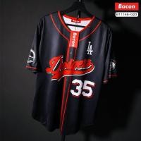 ราคา ส่งจากไทย เสื้อกีฬา Oversize เบสบอล Dodgers 35 (16642596961)