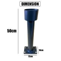 ราคา ขาไฟโคมไฟถนน ทรงตัว I เเบบตั้งหัวเสา เสาไฟโซล่าเซลล์ ถูก เสาโคมถนน เสาไฟถนน สูง50CM (24620295915)