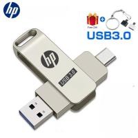 ราคา HP แฟลชไดร์ฟ 512GB 1TB 2TB Flashdrive OTG USB iphone Flash Drive แฟลชไดร์ฟ 3 0 Thumbdrive (24616365336)