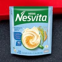 ราคา NESVITA เนสวิต้า เครื่องดื่ม น้ำตาลน้อยกว่า 50 ธัญญาหารสำเร็จรูป 12 ซอง 25 กรัม 300 กรัม (22426692263)