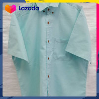 ราคา เสื้อเชิ้ตแขนสั้น สีเขียวมินท์ ผ้าอ๊อกฟอร์ด (21277119888)