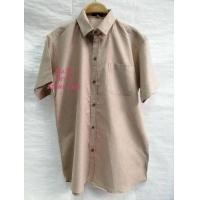 ราคา เสื้อเชิ้ตผู้ชายแขนสั้น สีดำ มี 24สี ผ้าอ๊อกฟอร์ด (23366089198)