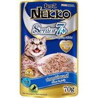 ราคา Nekko Cat Wet Food Senior7 อาหารแมวชนิดเปียก สำหรับแมวสูงวัย 7 ขนาด 70 กรัม ยกโหล 12 ซอง (24867494896)