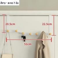 ราคา BHQ ที่แขวนประตู ที่แขวนของหลังบานประตู เหล็กเคลือบสี การติดตั้งแบบไม่ต้องเจาะ แขวนของใช้ ที่แขวนประตู (24996997195)