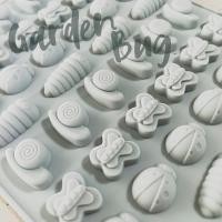 ราคา Freshyware พิมพ์ซิลิโคน กัมมี่ หอยทาก ผีเสื้อ หนอน เต่าทอง snail butterfly worm ladybug 50หลุม พิมพ์ขนม พิมพ์วุ้น Gummy Silicone mold (16639378842)