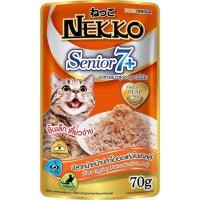 ราคา Nekko Cat Wet Food Senior7 อาหารแมวชนิดเปียก สำหรับแมวสูงวัย 7 ขนาด 70 กรัม ยกโหล 12 ซอง (24867494894)