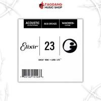 ราคา สายแยกกีต้าร์โปร่ง Elixir Nanoweb 80 20 Bronze เบอร์ 23 Elixir Single String เต่าแดง (24263272940)