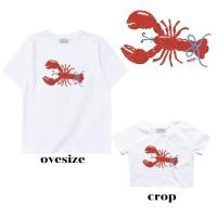 ราคา resign studio ลาย Lobster เสื้อยืด Crop Oversize (23797756783)