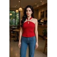 ราคา เสื้อกล้าม แต่งอะไหล่สีทอง สุดหรู (24842737520)