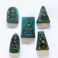 ราคา ชุดพระเครื่องสมเด็จเบญจภาคี เนื้อผงประดับพลอย พระมหามงคล 5 พระองค์ (24575916469)