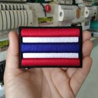 ราคา อาร์มธงชาติไทยปักนูน ขนาด 5x7 5 Cm แบบใส่ตีนตุ๊กแก (24975635476)