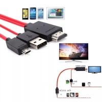 ราคา MHL Micro USB to HDMI 1080P HD สายแปลง MHL to HDMI TV Cable Adapter For Samsung Galaxy S3 4 5 Note 2 3 4 8 (128337354)