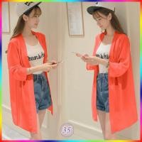 ราคา เสื้อคลุมเกาหลี ผ้าชีฟอง แฟชั่นเกาหลี ผ้าโปร่งบางเบา ลายผ้าสวยงาม ใส่สบาย แบบพริ้วๆ (4763760373)