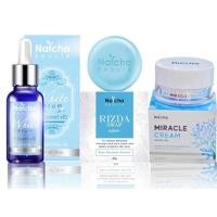ราคา เซ็ท3ชิ้น ครีมมิราเคิล ครีมณัชชา Natcha MIRACLE CREAM เซรั่มณัชชา Natcha ณัชชา สบู่ริซด้า ขนาด 30 ml 18 ml 50g 1 1 1 (8813465485)