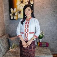 ราคา เสื้อภูไทผู้หญิงแขนยาว เนื้อผ้าฝ้ายชินมัยละเอียดอยู่ทรง (17533302232)