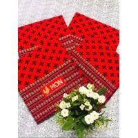 ราคา ผ้าถุงมอญ ลายดอกไม้มอญ ทอมือ มีให้เลือก2เเบบ (22584197294)