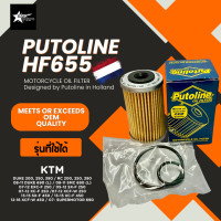 ราคา Putoline Oil Filter HF655 High Performance กรองน้ำมันเครื่องเกรดพรีเมี่ยม For KTM DUKE 200 250 390 RC 200 250 390 (24275292776)