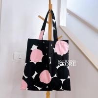 ราคา ส่งจากไทย กระเป๋าผ้า Tote bag ลายดอกไม้ ผ้าคอตตอนญี่ปุ่น มีซับใน กระเป๋าผ้าลายดอกไม้ ถุงผ้าน่ารัก กระเป๋าผ้าใบใหญ่ ของขวัญวันเกิด (20495308964)