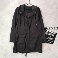 ราคา ผ้ามือสอง เสื้อคลุมแขนยาวผ้าร่มมีฮู้ดหญิงไม่บาง uniqlo (22880962621)