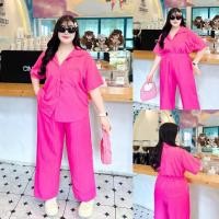 ราคา W002ชุดเซ็ท คอปกขายาว ด็อบบี้ แฟชั่นสาวอวบ อ้วน น่ารักๆ เรียบๆ (21382231987)