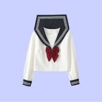 ราคา ชุดนักเรียนสีขาวและดำสำหรับผู้หญิง ชุดนักเรียนสไตล์ญี่ปุ่นฤดูใบไม้ผลิ ชุดนักเรียน ชุดนักเรียนประถมศึกษา แขนสั้น กระโปรงยาว (24637117418)