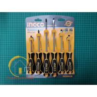 ราคา INGCO HKSD0628 ชุดไขควง 6 ชิ้น 6 pcs screwdriver set ไขควงชุด ปากแบน ปากแฉก ไขควงแฉก ไขควงแบน 6 อัน ชุดไขควงingco ไขควง (6443158574)
