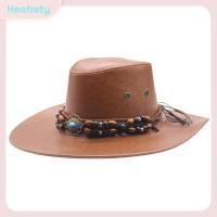 ราคา Heabety หมวกคาวบอยตะวันตกหนังเทียมสำหรับผู้หญิงและผู้ชายวินเทจหมวกชุดสุภาพบุรุษปานามาคาวบอยสาวแจ๊สหมวกแก๊ป Sombrero (24413169148)