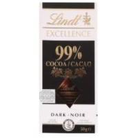 ราคา ลินด์ เอ็กเซอร์แลนซ์ ดาร์ก 99 โกโก้ ดาร์กช็อกโกแลต 50 ก (19577872272)