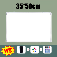 ราคา whiteboard กระดานไวท์บอร์ด ขนาด40x60 พร้อมแปรง ปากกาไวท์บอร์ด พร้อมตะขอแขวนติดผนัง กระดานเขียนลบได้ ติดแม่เหล็กได้ สินค้ามีหลายขนาด (24687009350)