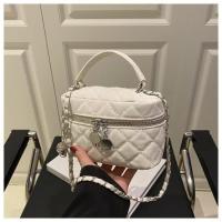 ราคา กระเป๋าสะพายข้างทรงสี่เหลี่ยมจัตุรัสทรงสี่เหลี่ยมขนมเปียกปูนสำหรับผู้หญิง กระเป๋าสะพายไหล่แบบลำลอง กระเป๋าสะพายข้างแบบสะพายข้างแบบโซ่ กระเป๋าสะพายข้างแบบลำลอง (24059864888)