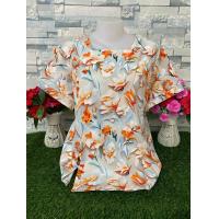 ราคา เสื้อสาวอวบ คอเหลี่ยม รอบอก46 52นิ้ว เสื้อแขนสั้น เสื้อผ้าสาวอวบ เสื้อแฟชั่นผญ รุ่น73 (24882357071)