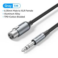 ราคา Vention สายไมล์โครโฟน สาย XLR jack Cable 6 5 มม ตัวผู้ไปเป็น XLR ตัวเมีย trs to xlr สายสัญญาณเสียง สายเบส เบส5สาย สายแจ็คกีต้าร์ ไมค์ ลวด สเตอริโอ สายไมค์ (24698465384)