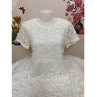 ราคา เสื้อลูกไม้ ผ้านิ่ม เสื้อลูกไม้ใส่ออกงาน เสื้อผ้าแฟชั่น เสื้อลูกไม้สวยๆ ใส่ไปวัดทำบุญ เสื้อผ้าสาวอวบ รุ่น40705 718 (24473209034)