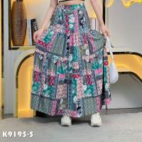 ราคา กระโปรงแฟชั่น กระโปรงยาว ทรงบอลลูน เอวยางยืดสม็อครอบเอว กระโปรงราคาถูก กระโปรงเอว สูงสินค้าพร้อมส่งจากไทยK9195 (24399205786)
