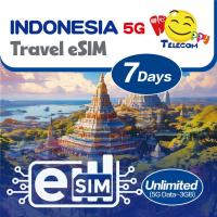 ราคา Happy Indonesia eSIM แฮปปี้ เทเลคอม อินโดนีเซีย 7 30 วัน 3 8 กิกะไบต์ eSIM ท่องเที่ยวแบบเติมเงิน 5G 4G (22918390571)