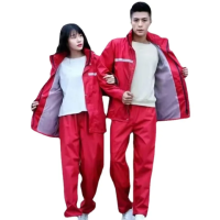 ราคา ชุดกันฝน ชุดเสื้อและกางเกงกันฝน เสื้อกันฝน มีแถบสะท้อนแสง เสื้อกันฝนมอเตอร์ไซค์ เสื้อกันฝนแบบพกพาผู้ใหญ่ (24619009183)