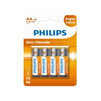 ราคา PHILIPS ถ่าน PHILIPS Great Life AA AAA แพ็ก 4 24 ก้อน สำหรับ รีโมท นาฬิกา (24599082515)