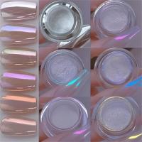 ราคา 1 6pcs เล็บ Magic Mirror Powder Moonlight Powder เนื้อโลหะ Aurora Sparkle Pearl Nail Art Creation Home Salon DIY Y2K (24554049660)