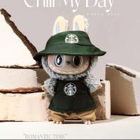 ราคา HONDAY โพลีเอสเตอร์ ผ้ากันเปื้อนกาแฟสำหรับเด็ก พร้อมหมวก 17ซม ลาบูบู ชุดทำงานตุ๊กตา แฟชั่น พร้อมรองเท้าและแว่นตา หมวกตุ๊กตา ชุดเอี๊ยม สำหรับตุ๊กตาผ้าขนฟู (24650906109)
