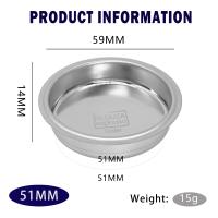 ราคา Neouza Filter Basket 51mm สำหรับเครื่องชงกาแฟเอสเพรสโซ่ อุปกรณ์เสริมสำหรับเครื่องชงเอสเพรสโซ่ อะไหล่สำหรับบาริสตา ขนาด 1 2 4 ถ้วย (10129693694)