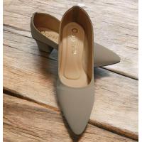 ราคา รองเท้าคัชชูไซส์ใหญ่41 46 ส้นก้อนสูง2นิ้ว (24262428278)