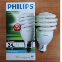 ราคา หลอดPhilips หลอดประหยัดไฟ ทอร์นาโด 24W E27 Cool Daylight แสงขาว (7828266061)