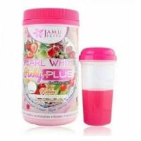 ราคา เครื่องดื่ม จามู Jamu jelita Pearl White Pinky Plus Pearl White Fiber แถมแก้ว1ใบ (21175520811)
