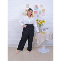 ราคา ส่งฟรี กางเกงทำงานขากระบอกใหญ่ กางเกงขายาว ทรงสวย ไซส์ใหญ่ (23803697002)