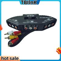 ราคา 3 Way Audio Video AV Switch Selector Box Splitter Switch W Cable for TV X Box DVD Player Devices Switch (22573375195)