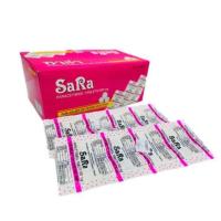 ราคา Sara Paracetamol Tablets 500 mg 10 Tab ซาร่า พาราเซตามอล ยาเม็ด บรรเทาปวด ลดไข้ กล่องละ 20 แผง 1 กล่อง เม็ดรี เม็ดกลม (18088409419)