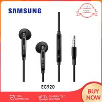 ราคา Samsung หูฟังพร้อมไมโครโฟนหูฟังหูฟังเบสหูฟังชนิดใส่ในหูขนาด3 5มม EG920 โวลุ่มสำหรับ Galaxy A70 A50 Note8ขอบ S7 9 S6พร้อมกล่อง (23471166606)